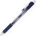 TUL Gel Pens, Retractable, Fine Point, 0.5 mm, Gray Barrel, Blue Ink, Pack of 12