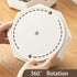kaileyouxiangongsi White Rotating Art Supply Storage Organizer, Pencil Holder with 9 Compartments for Kids