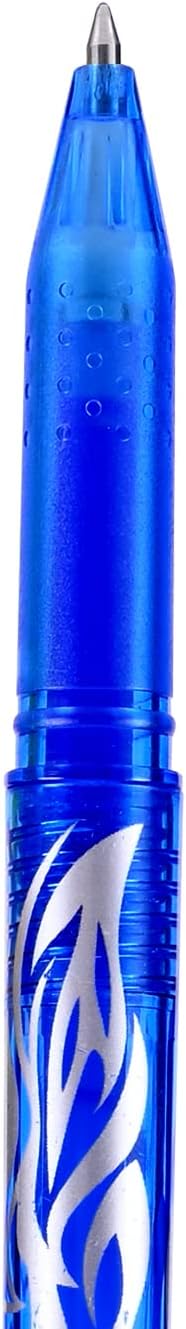 RIANCY Erasable Gel Pens, Blue Pen 0.5mm Fine Point, Pack of 4 Blue Pens + 8 Refills for Smooth Writing