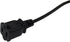 5 FT Extension Cord, Indoor Black, 18 AWG Small Short 2 Prong Power Cord, 3 Pack