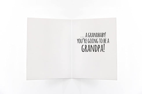 Designing Moments Pregnancy Announcement Card for Dad, Grandpa Baby Reveal Card Birthday Gift from Son or Daughter