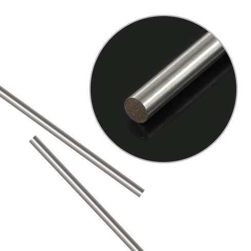 Glarks 2Pcs 5mm x 356mm Stainless Steel Solid Metal Round Rod for DIY RC Model Car, Helicopter, Airplane