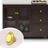 SANCHAKOU 4 Pack Dresser Handles Knobs Bedside Table Mushroom Handle Pure Copper Single Hole Shoe Cabinet Drawer Handle