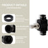 3 Pcs 10mm Tube OD Air Flow Control Valve, Union Pneumatic Speed Control Push to Connect Fitting Regulator