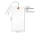 SmartSign Blank White Tag with Wire, 6 1/4" x 3 1/8", Pack of 25, Tear Proof Polypropylene