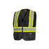 Pioneer Safety Vest for Men, Hi Vis Reflective Solid Neon, 8 Pockets, Zipper, Adjustable for Construction, Traffic,