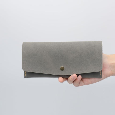 NatSumeBasics Cash Envelope Wallet, Grey Budget Money Dollar Bill Receipt Coupon Holder for Women and Men