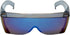 Calabria 3000 Large Fit Over Safety Glasses, Fitover Prescription Eyewear, Blue, Men Women Wraparound Tinted Anti