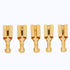 100 Pcs 7.8Mm Female Quick Disconnect, Brass Plug and Pull Type Connector, 8mm Female Spade Terminal