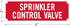 SmartSign SE-5032-ERE-REF-2x6 "Sprinkler Control Valve" Tag, 2" x 6" Engineer Grade Reflective White on Red
