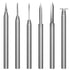 Wood Carving Drill Bits Set, 6 Pcs Engraving Accessories for Dremel Rotary Tool with 3mm Shank