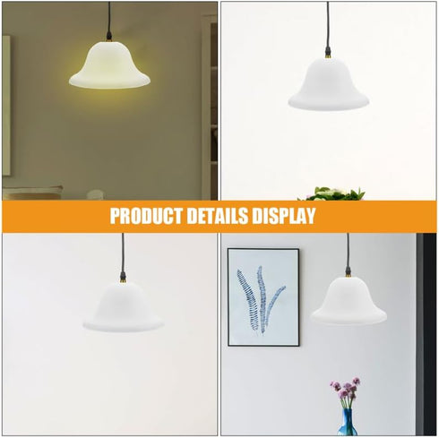 Hat Shape Plastic Lamp Shade Replacement for Floor and Table Lamps Easy to Install Decorative Cover Versatile Home