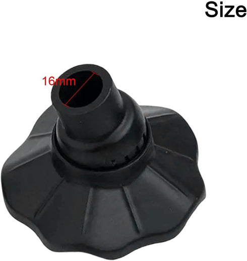 Shophubio 4 Pack 13mm 15mm 16mm Diameter(16mm) Camping Chair Foot Pads, Non-Slip Plastic Leg with Adjustable Angle