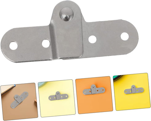 6pcs Zerodeko Folding Desk Hinges and Furniture Shelf Brackets, Left Right Foldable Support Hinges for Folding Tables
