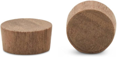1/2 inch Pack 100 Wood Plugs for Furniture, Walnut Wood Flat-Head Plug, Wooden Plug for Screw Holes - of by Woodpeckers