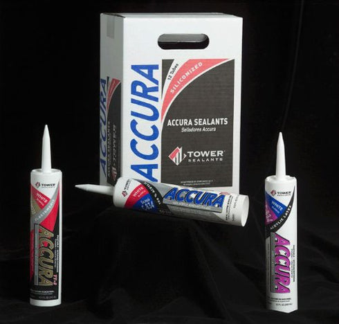 |Accura Siliconized Acrylic Latex Caulk 10.0 fl oz - Brown