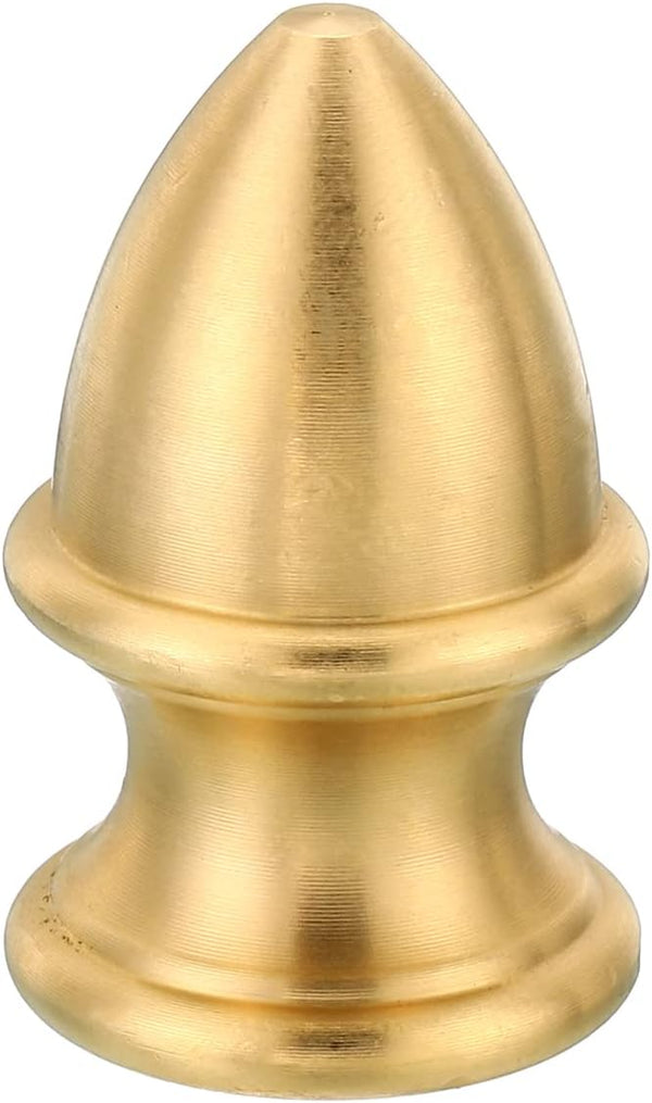 PATIKIL M10 Thread Lamp Finial Cap Knob, Brass Lamp Shade Harp Top Screw