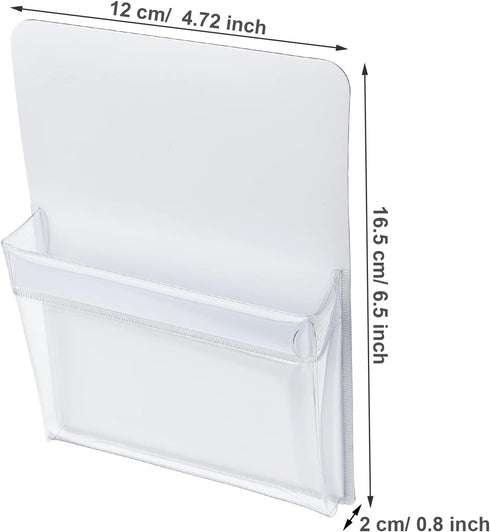 TecUnite 2 Pieces Plastic Cup Magnetic Pencil Holders for Refrigerator, Whiteboard, Markers, Locker Accessories