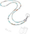 C&L Accessories Lanyard for ID Badges Holder, Beaded Cute Lanyard for Keys, Neck Lanyards for Women (Amazonite Stone)