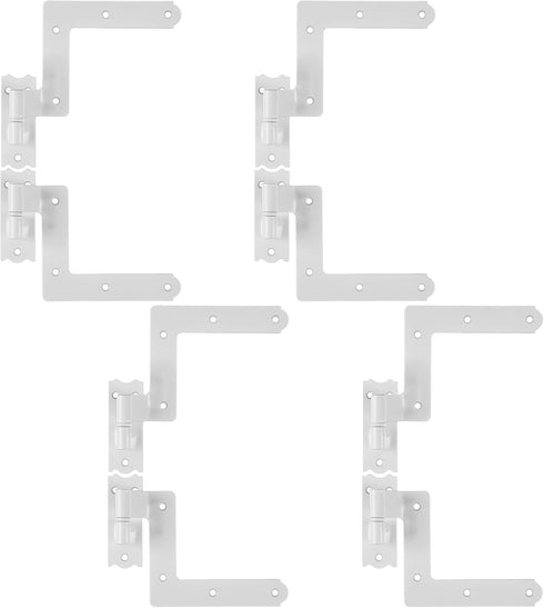 Moxweyeni 8 Pack (4 Pair) Steel Blind Shutter Hinge 1-1/16" Black Wrought