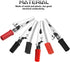 WMYCONGCONG 120 PCS Metal Alligator Clips, Electrical Test Clamps Assortment Kit with Plastic Hands, Red Black