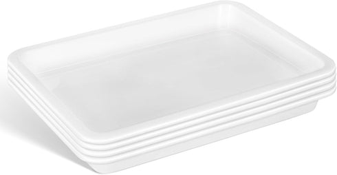 GLEAVI Lab Trays Plastic, 4 Pack Acid and Alkali Resistant Chemical Reagent