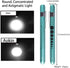 Aokin Medical Pen Light for Nurse Doctor, Reusable LED Flashlight with Pupil Gauge and Ruler, White Light, Teal