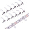 WokHok 100 Pack Strip Light Mounting Bracket,Transparent Fixing Clips for 10mm Wide IP65