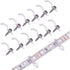 WokHok 100 Pack Strip Light Mounting Bracket,Transparent Fixing Clips for 10mm Wide IP65