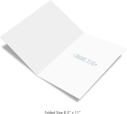 NobleWorks Jumbo Thank You Card for Nurse and Doctor, 8.5 x 11 Inch Gratitude Greeting Card