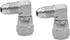 (2-PACK) 6500-04-04 Hydraulic Hose Adapter Fitting 1/4" Male JIC 37° Flare × 1/4" Female JIC 37° Swivel Nut 90° Elbow