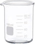 Glass Measuring Low Form Beaker Set - 50ml, 100ml, 250ml Borosilicate Lab Beaker Set