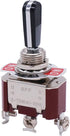 Twidec Heavy Duty Rocker Toggle Switch 16A 250V - SPDT 3 Position ON/Off/ON Switch with Black Handle