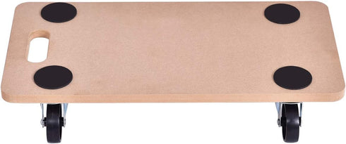 500 Lbs (23" x11.5" Goplus Furniture Moving Dolly, Heavy Duty Wood Rolling Mover with Wheels for Piano Couch Fridge