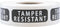 Tamper-Resistant Black Metallic Labels - 0.5" x 1.5" Adhesive Stickers, 500-Pack