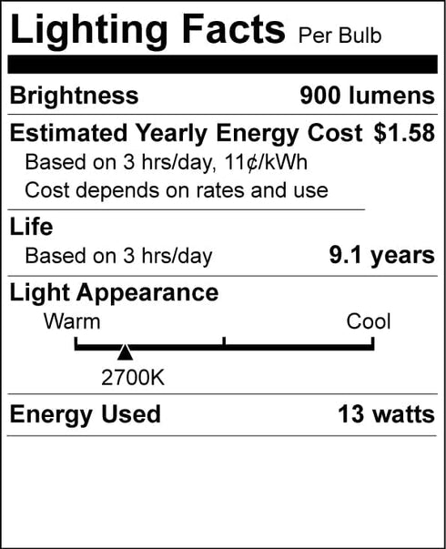 Xtricity GU24 Compact Fluorescent Light Bulb Base - 2 Prong, T2 Mini Spiral, 13W (60 Watt Equivalent), 2700k Soft