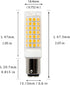 WingYauLung BA15D Bulbs 8W Dimmable 110V,Ba15d 3000K,75W T3/T4 Light(2-Pack) Led Double Contact Bayonet Base,Soft Warm
