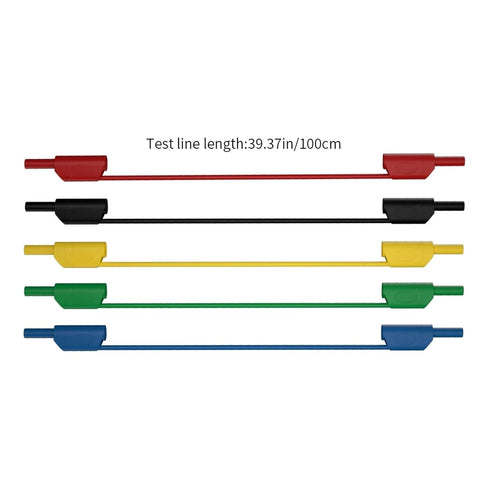 Qingdinu 100CM 6 4MM Pcs Banana Plug Multi-Meter Test Leads Cable Line Wire Electrical Tools Customized