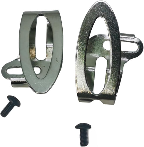 Replacement Belt Clip Hooks, Stainless Steel Cordless Impact Driver Belt Clip Tool with Screws, 2 Pack