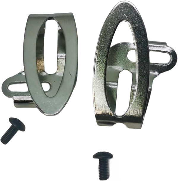 Replacement Belt Clip Hooks, Stainless Steel Cordless Impact Driver Belt Clip Tool with Screws, 2 Pack