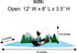 iGifts And Cards 3D Mountain Fishing Pop-Up Card – Canoe, Forest & Leaping Trout – Gift for Men, Fishermen, Nature