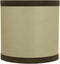 Aspen Creative 31194B Small Clip-On Drum Lamp Shade in Beige and Brown, 5" Top