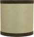 Aspen Creative 31194B Small Clip-On Drum Lamp Shade in Beige and Brown, 5" Top