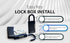Kingsley Guard-a-Key Black Realtor's Lockbox | Portable Resettable Hanging Key Safe Combination Lock Box for House