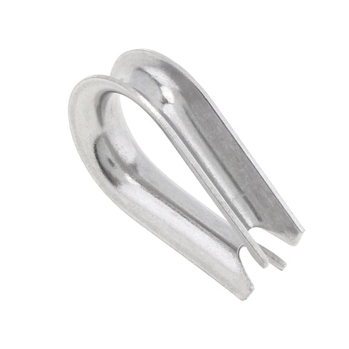 6Pcs M5 Stainless Steel Thimbles, 1/4" Wire Rope Thimbles for Diameter Cable Rigging