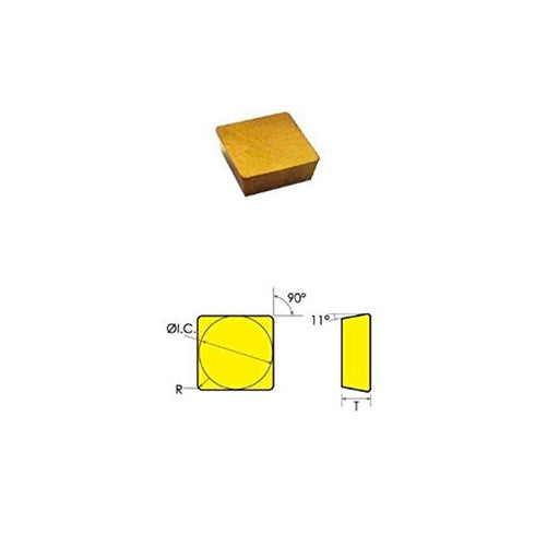HHIP 6021-2422 SPG-422 TiN Coated Carbide Insert