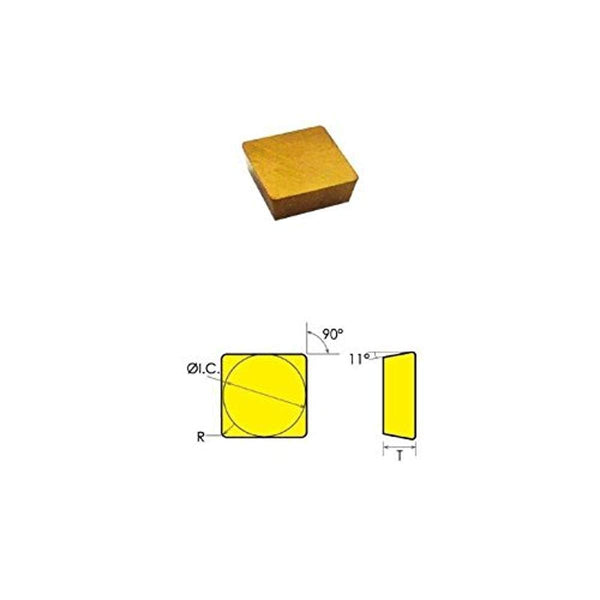 HHIP 6021-2422 SPG-422 TiN Coated Carbide Insert