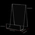 ZOEY Acrylic Book Easel Stand with Ledge Clear Easels Plate - 5 Pack for Books Display, Music Sheets, Artworks, CD, Tablet Holder (Small)