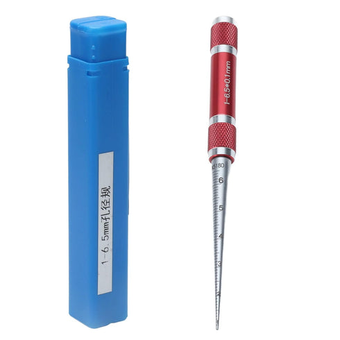 CLZothique Aperture Gauge Tapered Hole Ruler, Stainless Steel Inner Diameter Measuring Tool, Engraved
