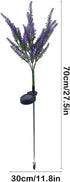 1 Pack Solar Lights Outdoor Waterproof Ground Inserted, Imitation Lavender Solar Garden Lights, Solar Pathway Lights